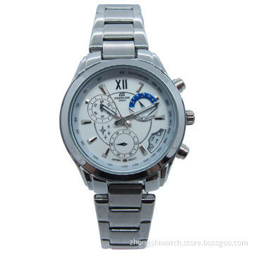 Metal/Big Men's Watch, Alloy Case with SS Band, Chronograph Dial, Japanese Miyota Movement